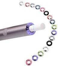 3-in-1-Set Stiftaufsatz Ring + Seitenabdeckung + Silikonhülle als Ersatzzubehör für IQOS ILUMA, Abdeckung, Haarzubehör, Raucher-Zubehör, zum Gebrauch von Verdampfern, Zigarettenaufbewahrung, Raucher-Verdampfer