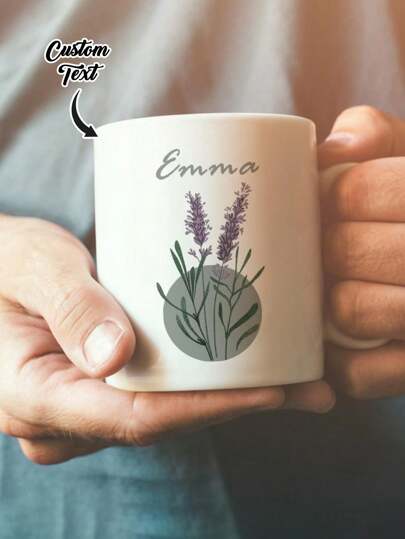 1 st anpassad blomstermugg, personlig textkaffemugg, anpassad textmugg, personlig jubileumsmugg, inflyttningsgåvor, alla hjärtans present, jubileumspresent, examenspresent, morsdagspresent, farsdagspresent, idealisk present till pappa/mamma, unik gåva till fru/man, perfekt present till honom/männen, perfekt present till honom/männen