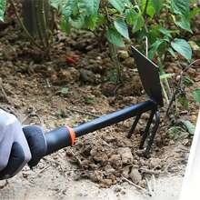 1pc Garden Hand Tool, Wide Shovel Manual Cultivator Rake, Double-Sided Cultivation Tool, Used For Digging, Transplanting, Weeding - Double-Headed,Garden Tools, Gardening Tools For Garden - Double Head - View 4