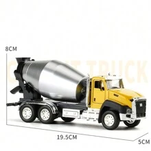 1pc Children's Engineering Vehicle Toy With Lights & Music, Includes Excavator, Fire Truck, Garbage Truck, Dump Truck, Mixer Truck, Oil Tanker Truck, Construction Toy Set For Boys,Car Must Haves Kids,Yellow Truck,Big Truck Toys,Back To School