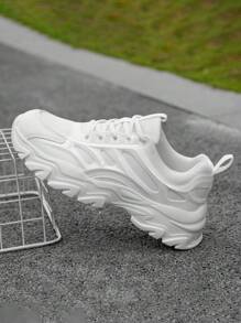 Men's Upper Running Shoes Sneakers Walking Sneakers Fitness Gym Lightweight Casual Shoes