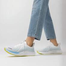 Women's Workout Sneakers Slip On Non Slip Breathable Lightweight Comfortable Athletic Gym Running Tennis  Walking Shoes - trắng - Xem 1