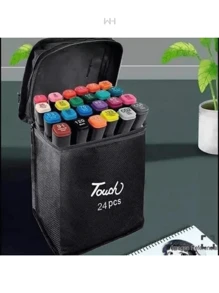 Plumones Touch de 24 Piezas, Regreso a Clases, Papelería, Dibujo para Escuela u Oficina, Escritura - Multicolor - Ver 3