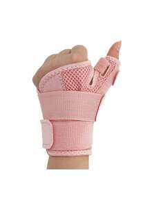 Protector de dedos deportivos, banda de presión transpirable, protección de dedo pulgar, soporte de mano, una pieza - Rosa - Ver 5