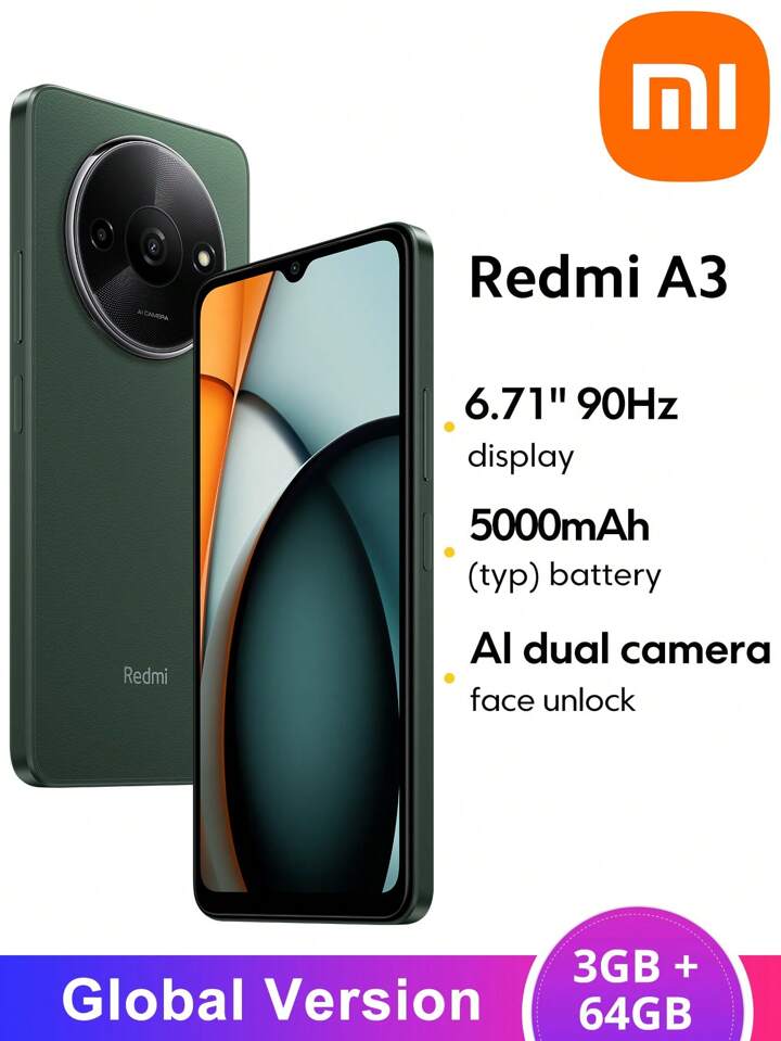 XIAOMI Global Version Mi Redmi A3スマートフォン XIAOMI Global Version Mi Redmi A3スマートフォン