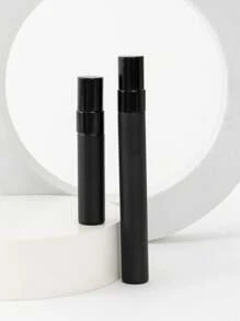 Botella De Spray Portátil De Perfume De Vidrio Mini De 5ml/10ml, Envase Recargable Vacío De Cosméticos Para Perfume, Muestra, Tubo De Prueba, Herramienta De Maquillaje De Viaje - Negro - Ver 1