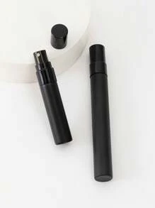 Botella De Spray Portátil De Perfume De Vidrio Mini De 5ml/10ml, Envase Recargable Vacío De Cosméticos Para Perfume, Muestra, Tubo De Prueba, Herramienta De Maquillaje De Viaje - Negro - Ver 2