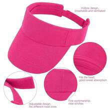 1pc Stylish Sports And Sun Protection Baseball Cap With Solid Color Sun Visor, Suitable For Both Men And Women, Perfect For Outdoor Running And Other Sports - Multicolor - View 3