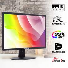 SCEPTRE 22" 1920x1080 Computer Monitor Gaming Office 75Hz HDMI Built-In Speakers Machine Black (E22 Series)