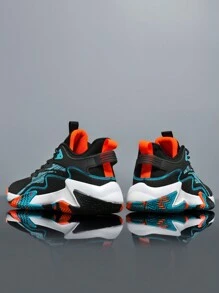 Basketballschuhe für Herren, bequeme, atmungsaktive, stoßdämpfende, rutschfeste Turnschuhe zum Schnüren für Training, Laufen und Spazierengehen im Innen- und Außenbereich