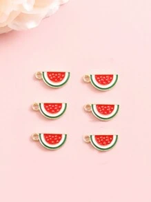 6pcs Cute Cool Summer Watermelon Fashion Earrings Necklace Diy Jewelry Pendant