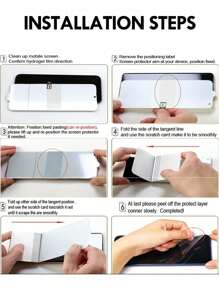 [2 IN 1] 1 Pc Inner Privacy + 1 Pc Front Anti-Spy Hydrogel Film Screen Protector Compatible With Samsung Galaxy Z Fold 7 6 5 4 3 2 Waterproof Shockproof Anti-Fall Anti-Fall Scratch Resistant Anti-Fingerprint Full Cover - Clear - View 10