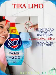 Tira Limo Limpeza Geral Gatilho 500ml Sanol - Azul Royal - Visão 2