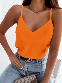 Women Tank Tops & Camis - Naranja - Ver 2