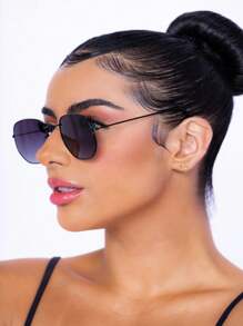 Women Fashion Glasses - 黑色 - 查看 6