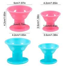 3/5/10 piezas Rizadores de pelo de silicona mágicos sin calor, suaves rulos de cuidado del cabello de goma, herramientas para peinar el cabello para chicas (hazlo tú misma) - Multicolor - Ver 6