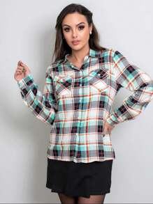 Women Blouses - màu xanh lá - Xem 4