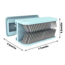 1pc New Style Hair Catcher Silicone Hair Trap For Bathroom,Easy To Catch Shedding Hair On Showerhead Filter And Drain Catcher On Wall Sink Or Bathtub - Blue - View 5
