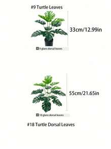 1 cây nhân tạo 9/18 lá, cao 13/22/29 inch, có thân, thiết kế hình cây cọ và mai rùa bằng tre sống động, hoàn hảo cho rừng rậm, bãi biển, tiệc Hawaii, vườn nhà và văn phòng không cần chậu, ngày lễ tình nhân, quà tặng - màu xanh lá - Xem 5
