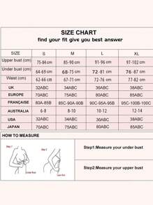 Conjunto de 4 piezas para mujer: Sujetador de encaje sexy, tanga, liguero y medias transparentes, sección delgada para salir - Rojo - Ver 9