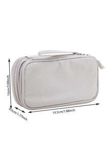 Ultimate Gadget Organizer Bag - Compact, & Stylish Storage For Chargers, Cables, Hard Drives - Perfect For Travel & Office For Travel Storage Bag, Makeup Bag, Cosmetic Bag, Vacation Organizer, Large Capacity Makeup Organizer Makeup Case, For Lipstick, Brush, Skincare, Mobile Phone, Coin, Small Items, For Home, Gift, Vacation And Festival Halloween Christmas Multifunctional Use,Boho Vibes - Multicolor - View 8