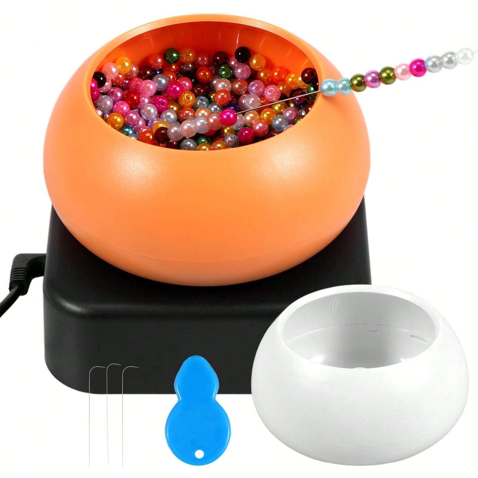 Electric Bead Spinner USB Beading Bowl Spinner Kit Adjustable Speed