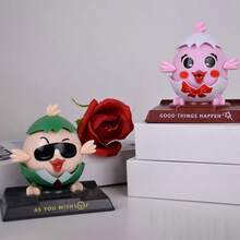 Solar Powered Swinging Rooster Animal Model Toy Ornament Lovely Action Figure Gift For Chicken Born Day Gift - Rocking Chicken - View 5