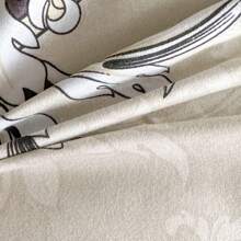 3pcs Printed Brushed Fitted Sheet Set [1pc Fitted Sheet + 2pcs Pillowcases], No Comforter, Soft & Comfortable, Suitable For Bedroom, Hotel, Dormitory, School, Homestay