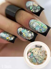 1 Box Abalone Shell Mermaid Gradient Slice Nail Art Sequins 3D Sea Shell Slice Nail Jewelry Decorations - Multicolor - View 8