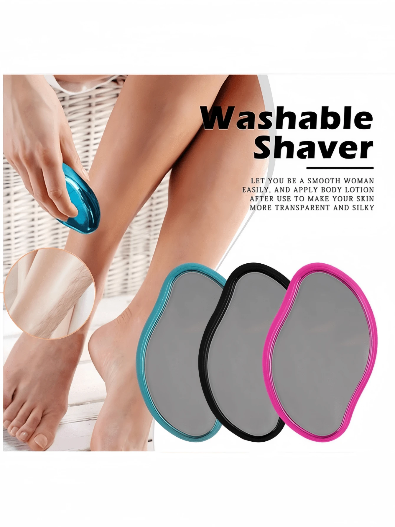 1pc NanoGlass Grinding Hair Removal Tool For Women, Summer Manual