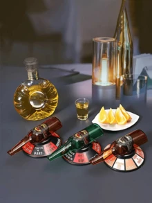 1pc Drinking Game Beer Bottle Roulette Drinking Toy Party Fun Game - Orange - View 5