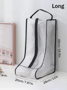 Hộp đựng giày 1 chiếc, Túi đựng hoặc bảo vệ bốt ngắn và bốt cao, Túi đựng bụi giày, Bao đựng giày để đi du lịch, Vỏ bốt trong suốt, Hộp đựng giày cho giày thể thao nam và nữ - màu đen - Xem 3