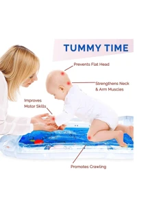 1 pièce Tapis de jeu gonflable en forme de dauphin, tapis d'eau épaissi, tapis de jeu pour bébé, tapis de jeu, tapis de bébé, aire de jeu pour bébé, jouets pour bébé, tapis de sommeil pour bébé