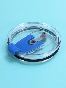 1pc/2pcs 30oz Magnetic Cup Lid With Push Slider/Airtight Seal/Liquid Leakproof/Plastic Cover/Circle Shape For Coffee/Travel/Fitness