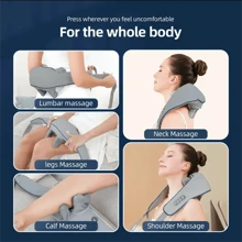 1 Pc Electric Neck And Shoulder Massager, Wireless Neck And Back Massage Shawl, USB Charging, For Home, Office, Driving, Kneading Massage Shawl, Mother's Day, Father's Day Gifts Gym Accessories, Sport, Gym, Home Exercise, Massager, Massage