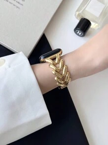 1 Stück Damen Edelstahl Metallarmband kompatibel mit Bändern 40mm Ultra2 49mm 44mm 45mm 46mm 41mm 42mm 38mm Ketten Design Armband kompatibel mit Uhren Serie 10 SE 9 8 7 6 5 4 3 2 1 kompatibles Zubehör (nur Armband)