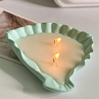 1入組海星葉子芳香蠟燭矽膠模具存儲托盤DIY水泥混凝土石膏模具，創意手工藝品家居裝飾