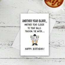 Funny Birthday Cards For Men, Humorous And Loyal Friend Cards For Brothers, Birthday Greeting Cards For Male Friends, Humorous And Funny Cards For Him - Pink - View 3