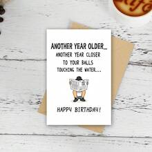 Funny Birthday Cards For Men, Humorous And Loyal Friend Cards For Brothers, Birthday Greeting Cards For Male Friends, Humorous And Funny Cards For Him - Pink - View 7