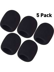 Microphone Cover - Foam Mic Covers Windscreen Suitable For Most Standard Handheld Microphone 5 PCS|2 PCS - Black - View 7