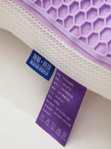 1Pc TPE Pectin Gối mùa hè tạo cảm giác mát lạnh,Sử dụng gối ngủ tổ ong,Gối mềm mại, thoáng khí bảo vệ đốt sống cổ,Hỗ trợ giấc ngủ & Hỗ trợ tốt, Bộ đồ giường - Màu tím - Xem 7