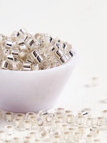 1400顆20g 2.5mm古董珠銀嵌入系列DIY手工珠子，珍珠刺繡，鑽石髮夾材料-母親節禮物，教師節禮物，畢業禮物 - 20色灌銀古董珠 - 查看 22