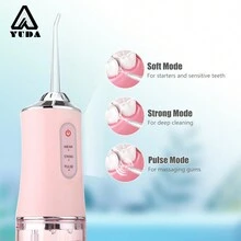 YUDA Enjuagadora de dientes eléctrica, limpiador de dientes para el hogar, cuidado bucal, espray de agua, flosser - Multicolor - Ver 4