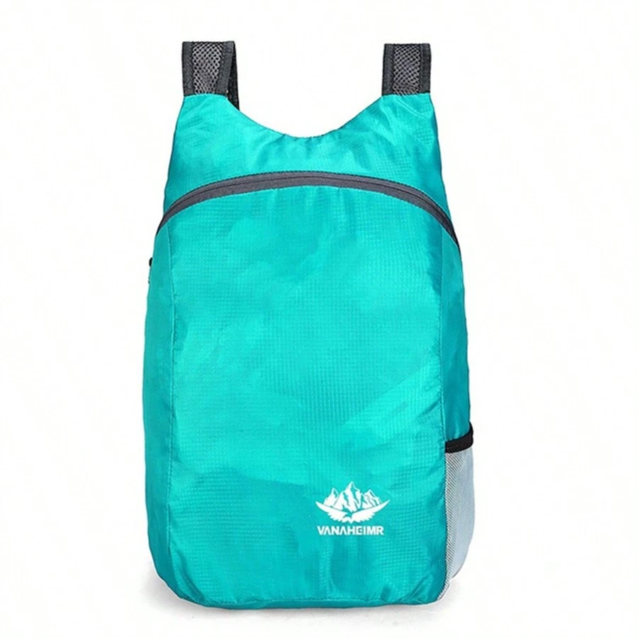 Vanaheimr Ultralight Folding Bag Men Women Waterproof High-Volume Portable Backpack Lightweight Travel Bags Outdoor Sports Daypack - Mint Blue - View 1
