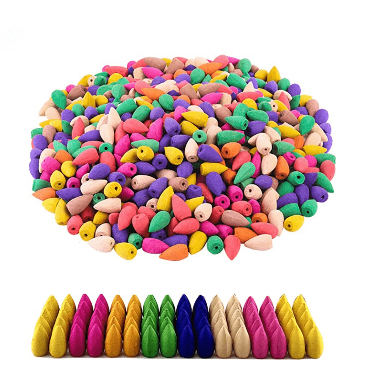 Conos De Incienso Hipnotizantes Con Fragancia Natural + Un Quemador De Incienso - Incienso de reflujo - Ver 1