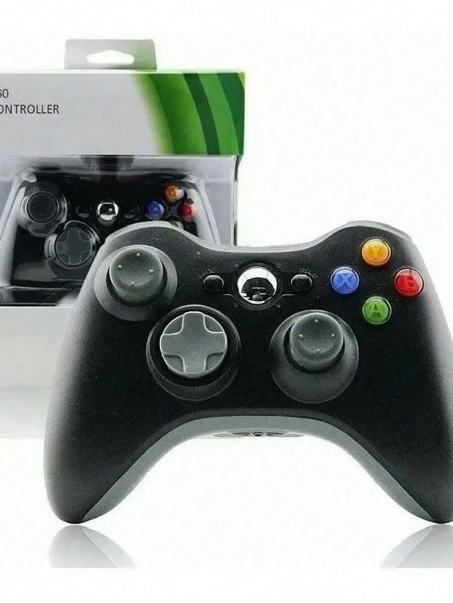 Control Alambrico Para Xbox 360 Y Pc Windows Gamepad - Negro - Ver 1