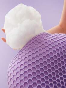 1Pc TPE Pectin Gối mùa hè tạo cảm giác mát lạnh,Sử dụng gối ngủ tổ ong,Gối mềm mại, thoáng khí bảo vệ đốt sống cổ,Hỗ trợ giấc ngủ & Hỗ trợ tốt, Bộ đồ giường - Màu tím - Xem 6