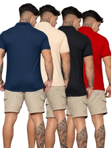 Men Polo Shirts - 彩色 - 查看 2