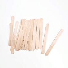 Abatelenguas de madera desechables.  Largo: 142.0 mm. Ancho: 18.0 mm.  Envase con 500 piezas. - Beis - Ver 4