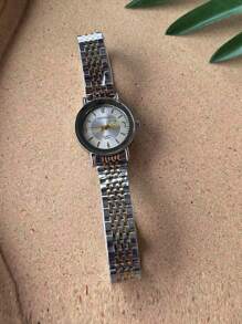 sottas 全新女錶銀金韓風簡約大氣防水鋼帶時尚石英腕錶,適合任何場合 - 銀色 - 查看 7